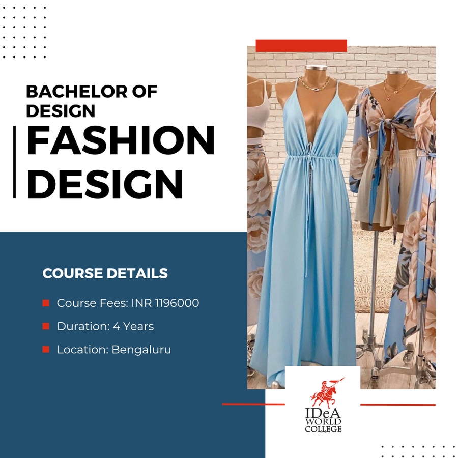 Bachelor of Design in Fashion Designing at IDeA World College, Bengaluru/Bangalore
